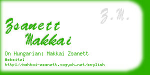 zsanett makkai business card